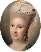 Matthieu, Georg David Portrait of Louise of  Altenburg oil painting